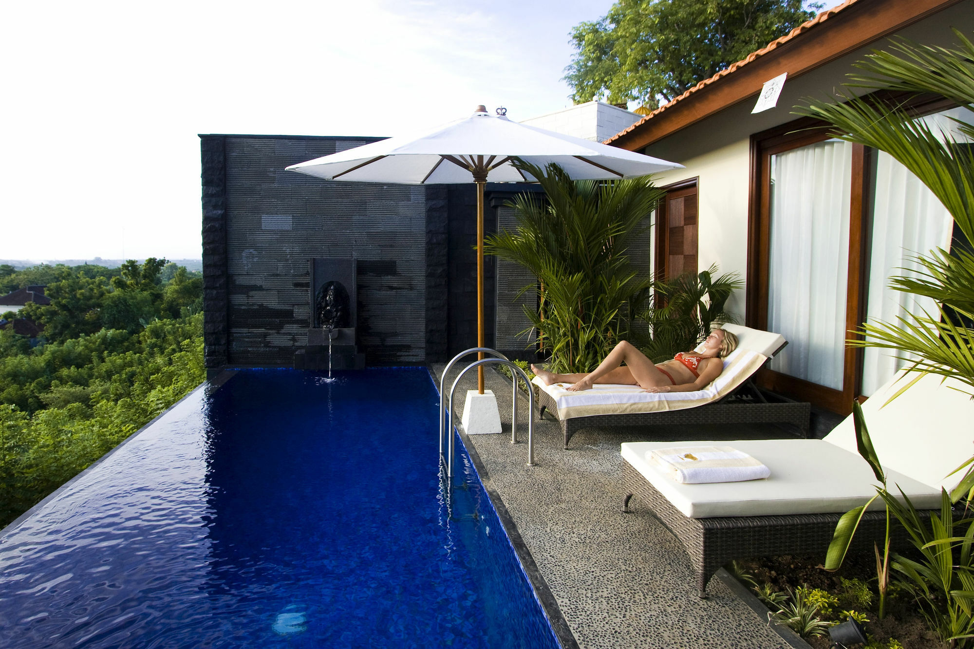 Jimbaran Cliffs Private Pool Hotel & Spa Exterior foto